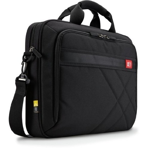 Geanta laptop 17' Case Logic, buzunar interior 10.1', buzunar frontal, poliester, black 'DLC117'