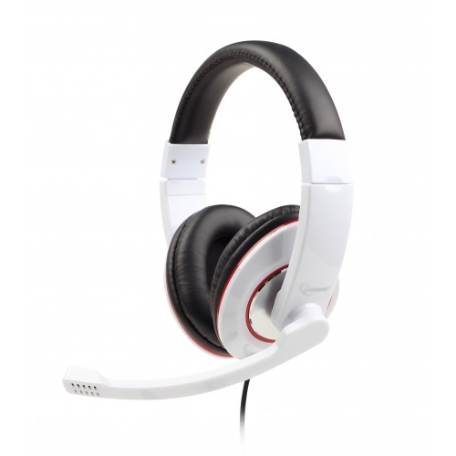 Casti cu microfon dimensiune mare, white