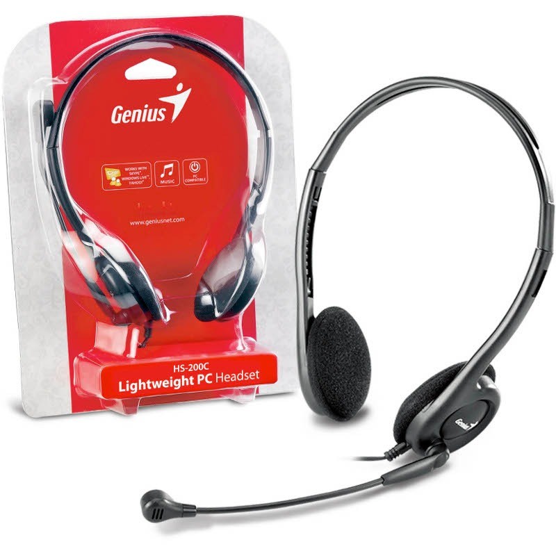 Casti Genius Over-Head HS-200C Black