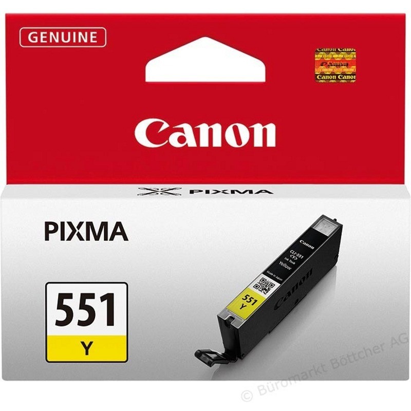 CANON CLI-551Y YELLOW INKJET CARTIDGE