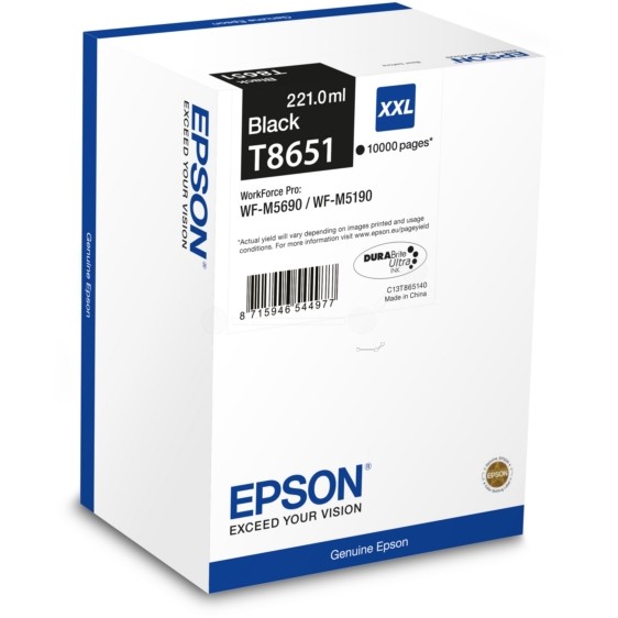 EPSON T8651 BLACK INKJET CARTRIDGE