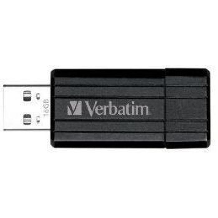 USB Flash Drive Verbatim PinStripe 8 GB Black
