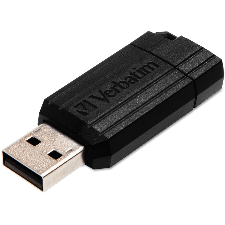 Memorie USB Verbatim 32 GB Pin Stripe, negru