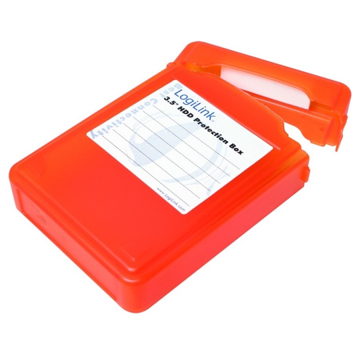 LOGILINK - Cutie protectie pentru HDD 3.5 orange