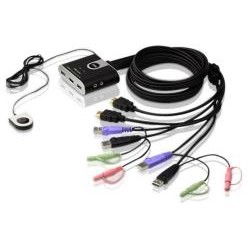 ATEN CS692 2-Port USB HDMI KVM Switch, Audio 2.1, Remote port selector (1.8m)