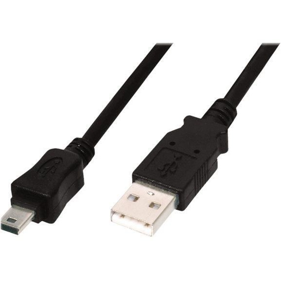 Connection cable USB A /miniUSB B M/M 1 m black basic