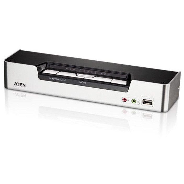 ATEN CS1794 4-Port HDMI USB 2.0 KVMP Switch, 4x HDMI Cables, 2-port Hub,HD Audio