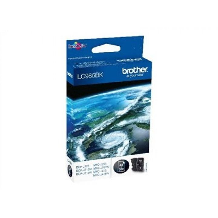 Cerneala Brother LC985BK neagra|300pgs| DCPJ125/J315w/J515w/J220/J265w/J410J415w