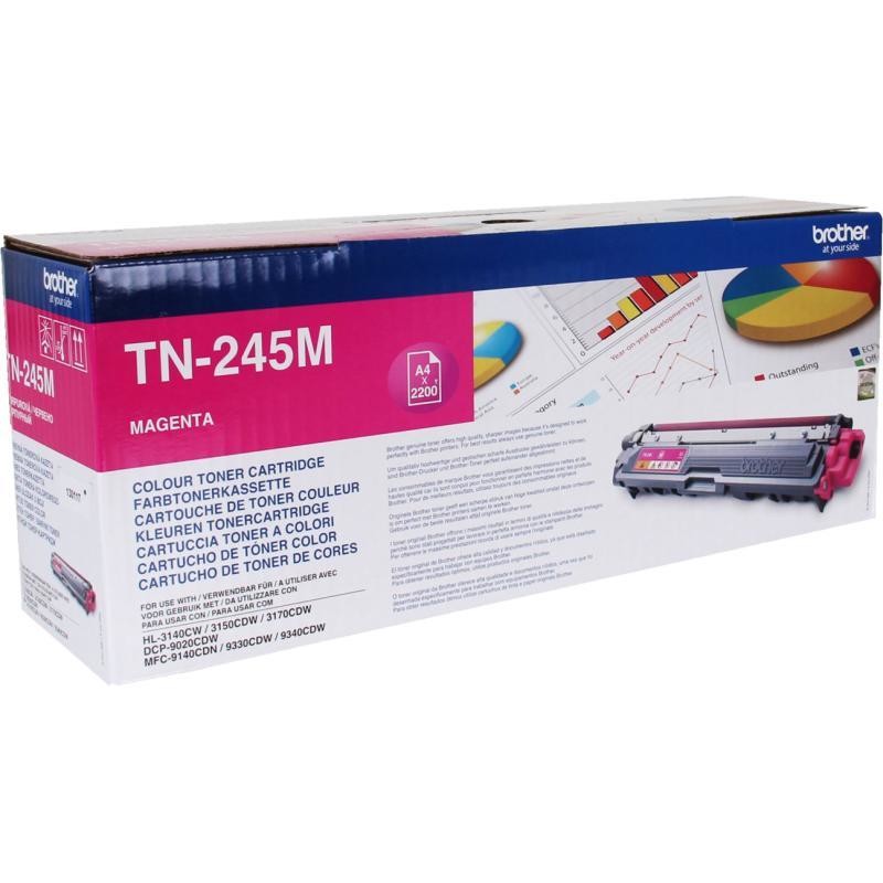 Toner Brother TN245 magenta| 2200 pag | HL-3140CW/3150/3170/DCP-9020/MFC-9140CDN