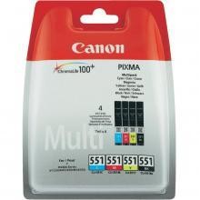 Cerneala Canon CLI551 C/M/Y/BK Multi Pack w/o Sec | iP7250/MG5450/MG6350