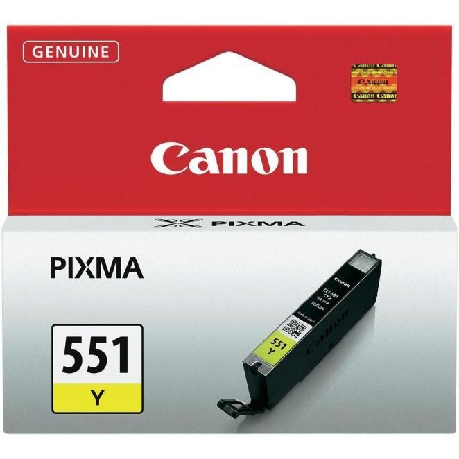 Cerneala Canon CLI551Y galbena| iP7250/MG5450/MG6350