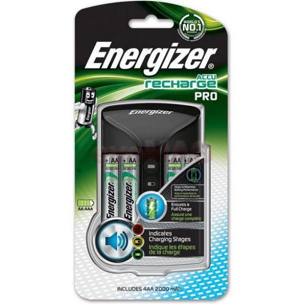 Battery charger ENERGIZER Pro Charger + 4 rechargeable Power Plus AA batteries
