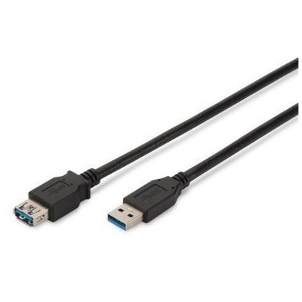 ASSMANN USB 3.0 SuperSpeed Extension cable USB A M (plug)/USB A F (jack) 1,8m bl