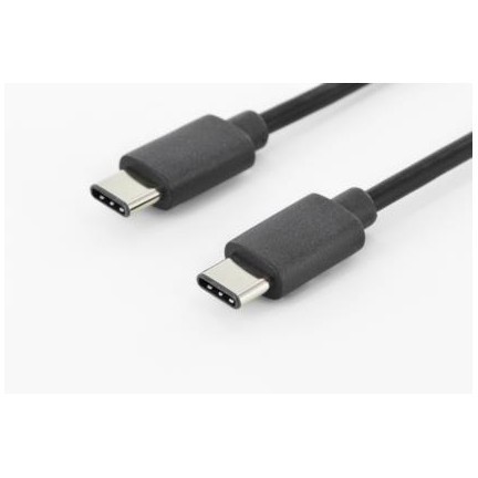ASSMANN USB 3.0 SuperSpeed Connection Cable USB C M(plug)/USB C M(plug) 1,8m bla