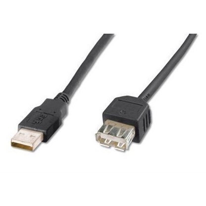 ASSMANN USB 2.0 HighSpeed Extension cable USB A M (plug)/USB A F (jack) 1,8m bla