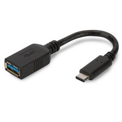 ASSMANN USB 3.0 SuperSpeed OTG Adapter Cable USB C M (plug)/USB A F (jack) 0,15m