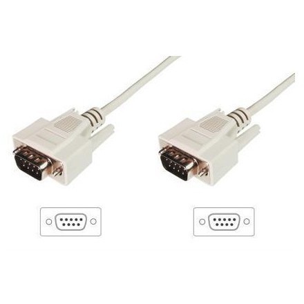 ASSMANN RS232 Connection Cable DSUB9 M (plug)/DSUB9 M (plug) 3m beige