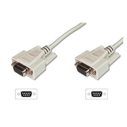 ASSMANN RS232 Connection Cable DSUB9 F (jack)/DSUB9 F (jack) 3m beige