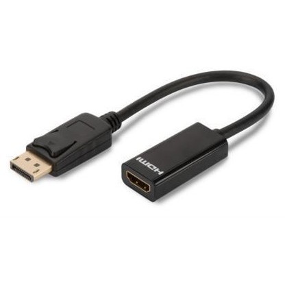 ASSMANN Displayport 1.1a Adapter Cable DP M (plug)/HDMI A F (jack) 0,15m black