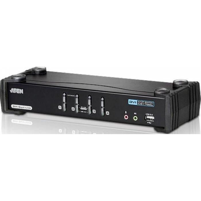 ATEN CS1784A 4-Port DVI USB 2.0 KVMP Switch, 2.1 Surround Sound, nVidia 3D