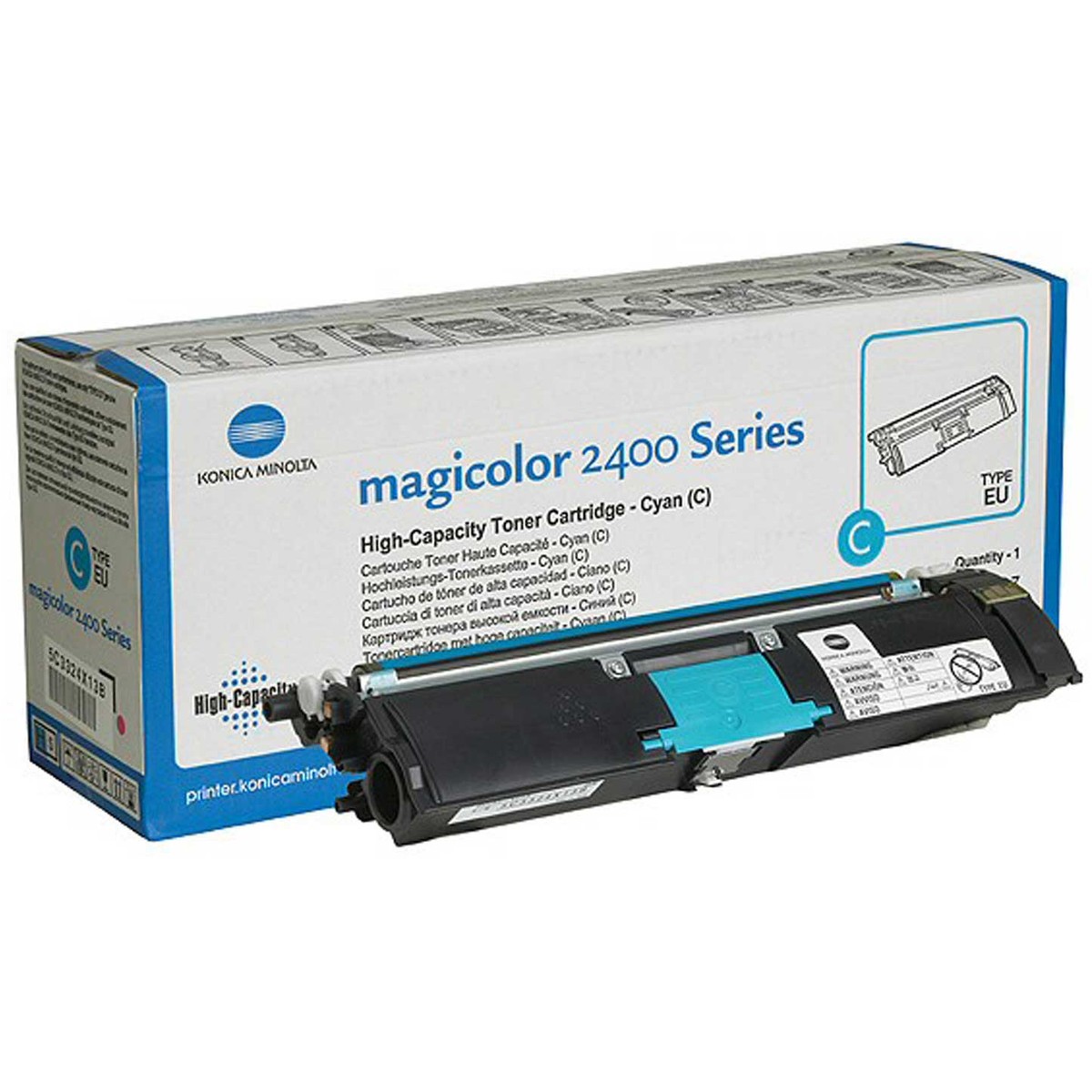 Toner de capacitate mare Konica Minolta Magicolor 2400/2500 cyan (4500 coli)