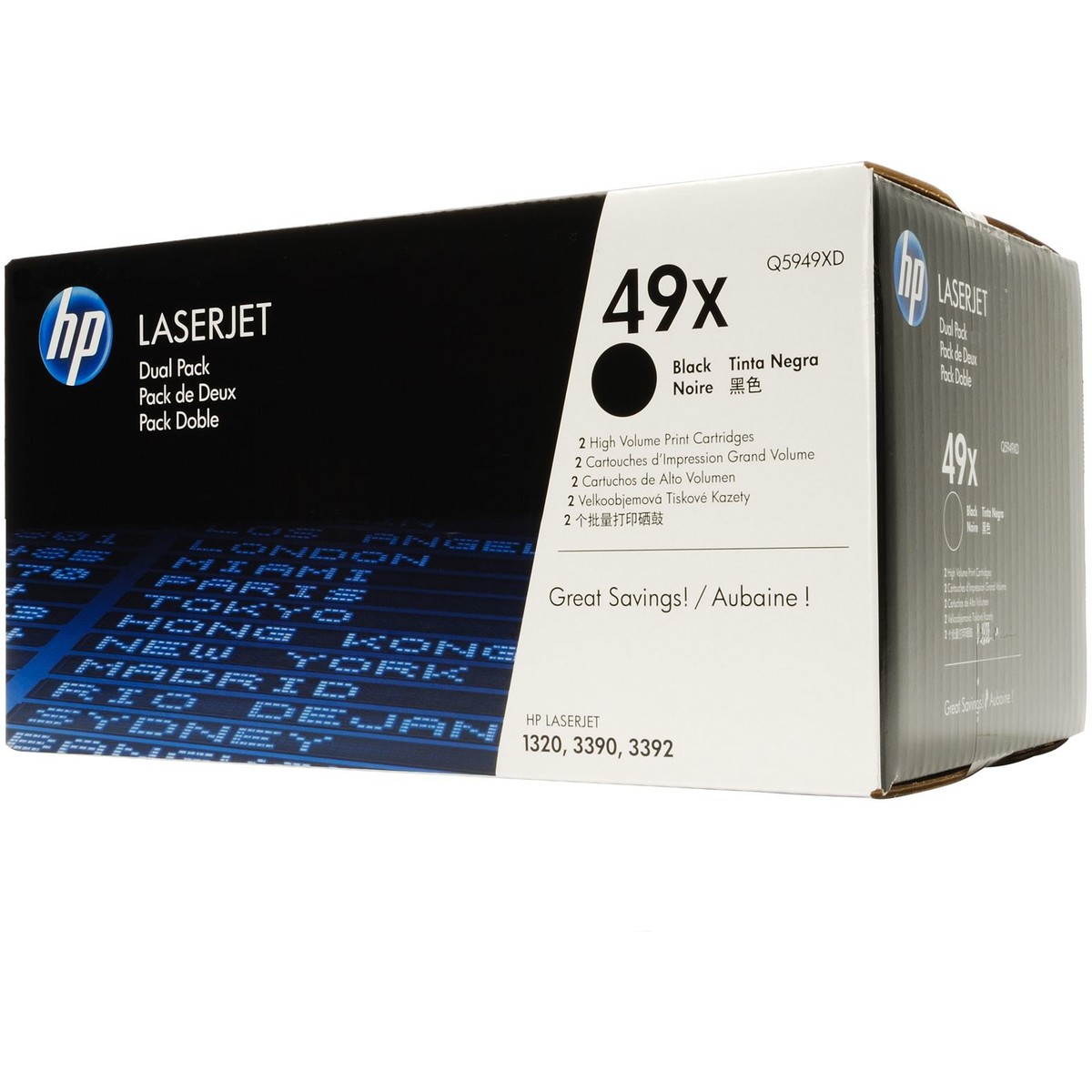 Toner duopack de capacitate mare HP Q5949XD