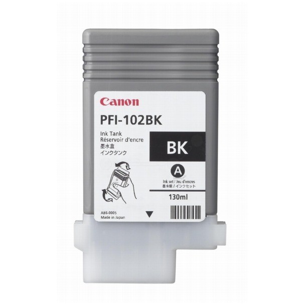 Cartus cerneala Canon PFI-102Bk, negru