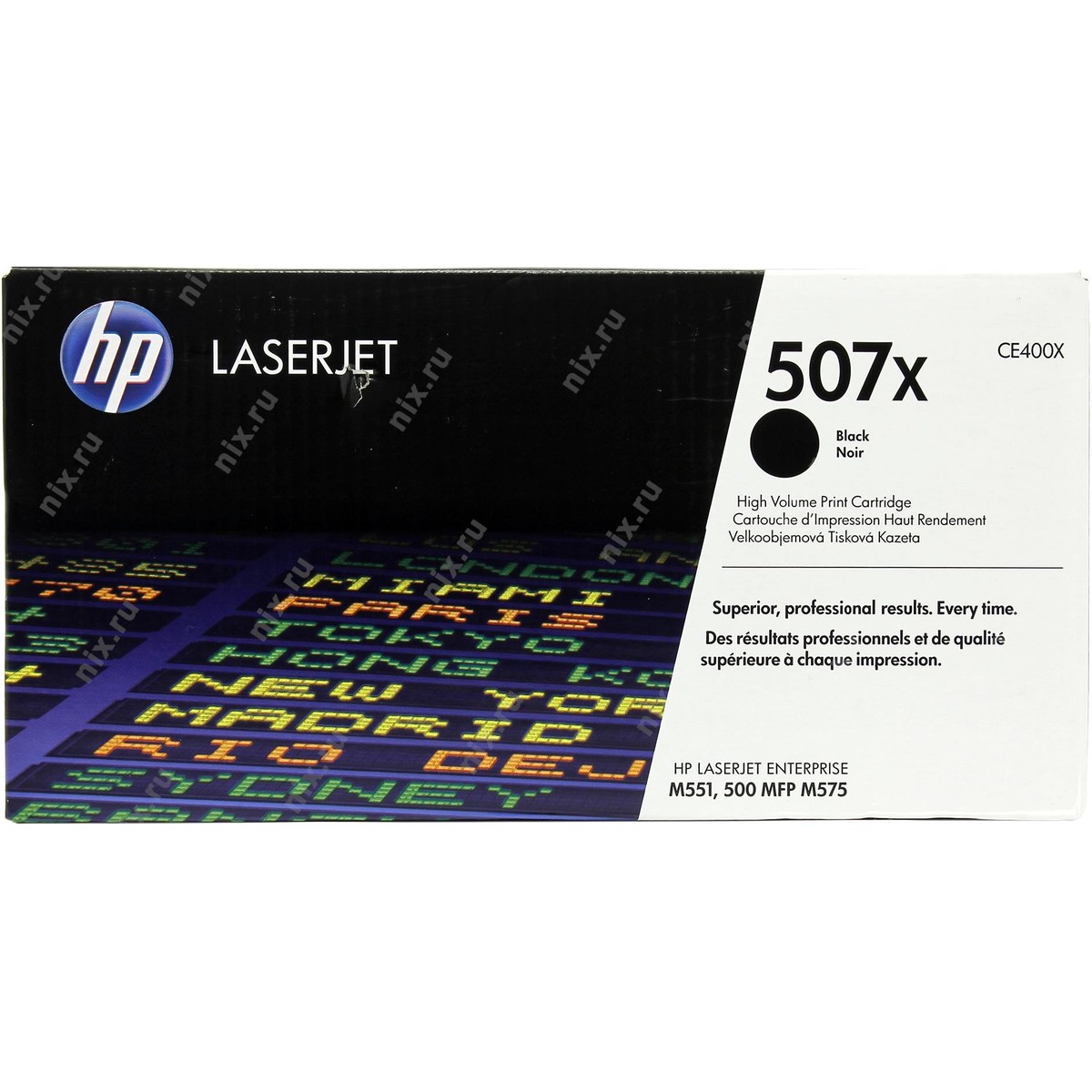 Toner negru de capacitate mare HP CE400X (507X)