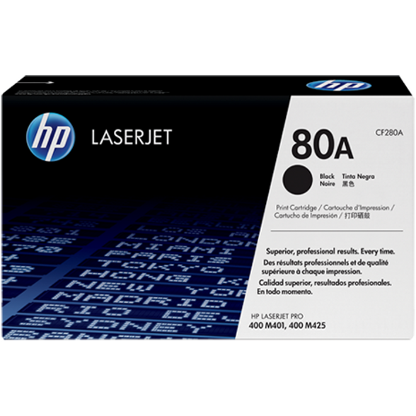 Toner negru HP (80A)