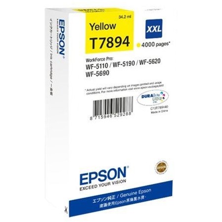 Cartus cerneala Epson T7894 , yellow