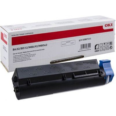 Toner OKI 45807111, B432/B512/MB492/MB562 negru