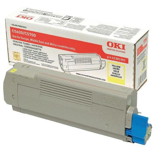 Cartus Toner OKI C5600/5700, 2K, galben