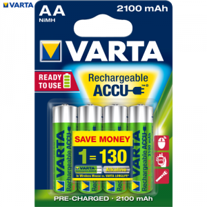 Pachet baterie Varta NiMh 2100mAh AA  Ready2use 4 bucati