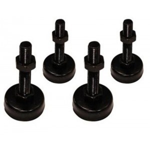 Set de 4 picoare rack, pentru montare pe podea, ajustabile Xcab-6312
