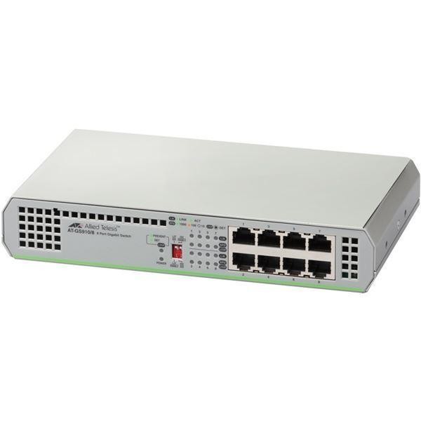 Switch Allied Telesis AT-GS910/8-50, Gigabit, 8 Porturi (AT-GS910/8-50)