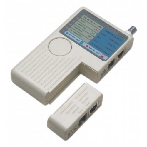 Tester cablu 4-in-1, RJ11/RJ45/USB/BNC, Beige, Retail Box 351911