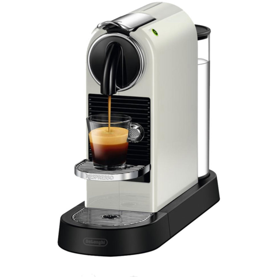 Cafetiera cu capsule Nespresso, Delonghi EN167W Citiz, 19 Bari, 1260 W, Alb