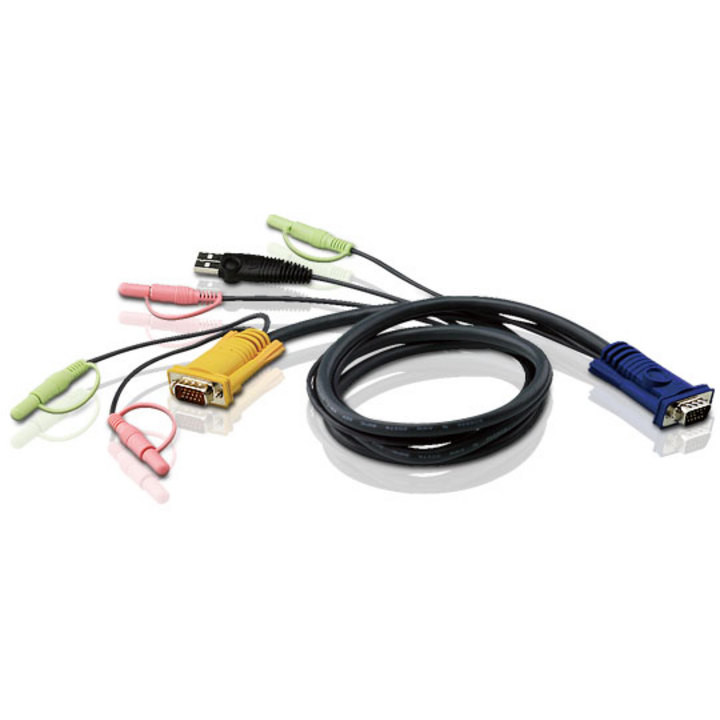 ATEN Cablu prelungire KVM (HD15-SVGA, USB, USB, Audio) - 3m