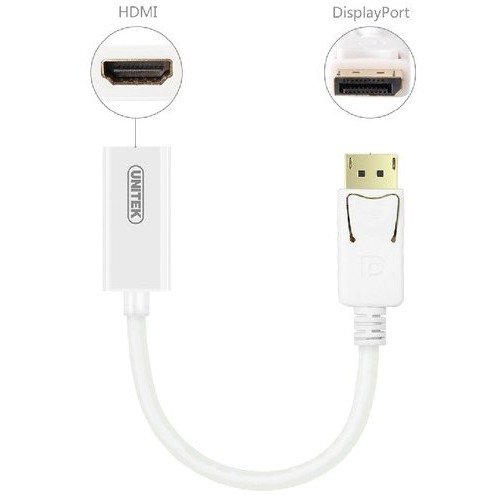 Unitek Adaptor DisplayPort - HDMI F, 4K, Y-6332