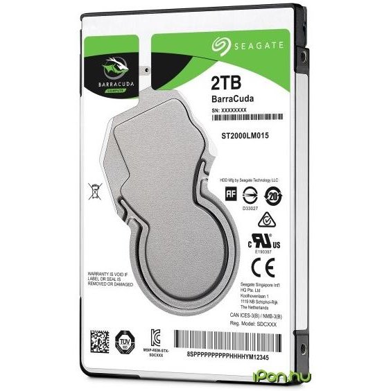 Hard Disk Notebook Seagate Barracuda, 2tb, 5400rpm, 128mb, Sata Iii (St2000lm015)