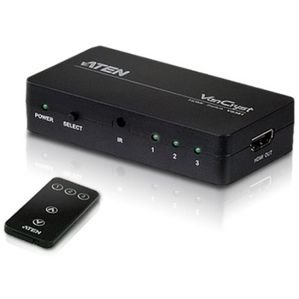 ATEN VS381 3-Port HDMI Switch, 1x IR Remote Control