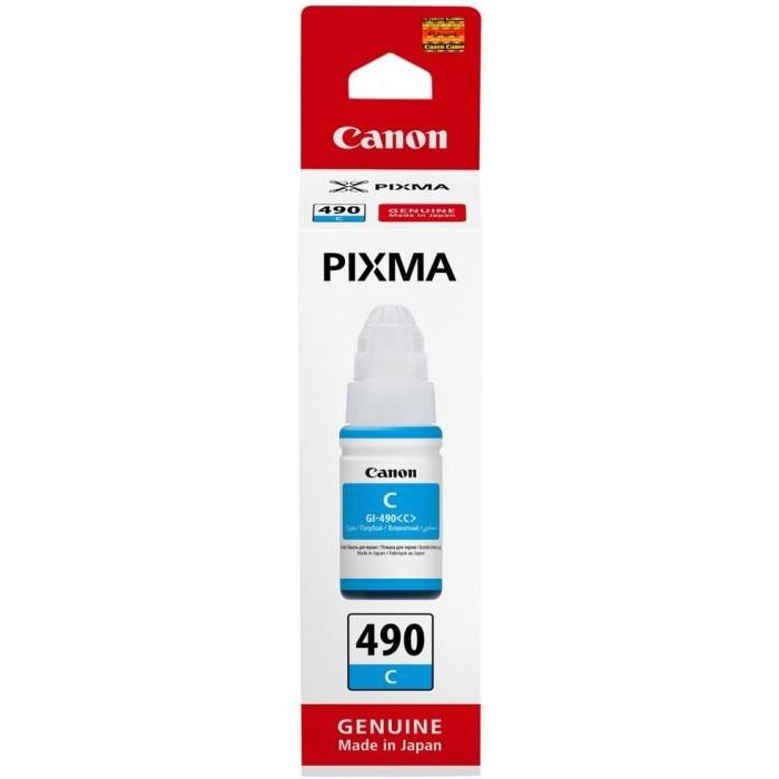 Cartus cerneala Canon GI-490 C, Cyan, capacitate 70ml