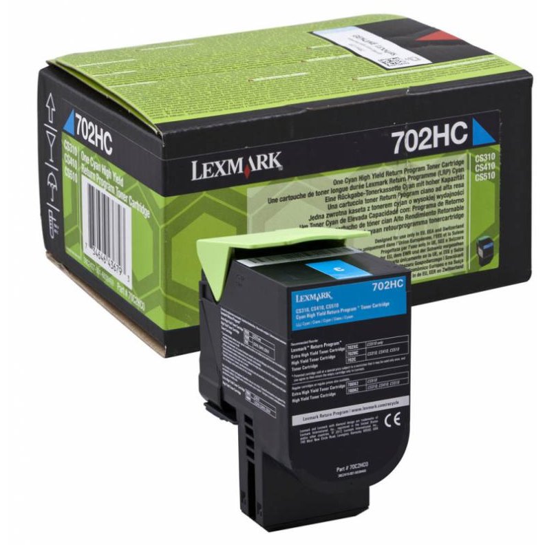 Cartus toner Lexmark 70C2HC0, Cyan, 3 k