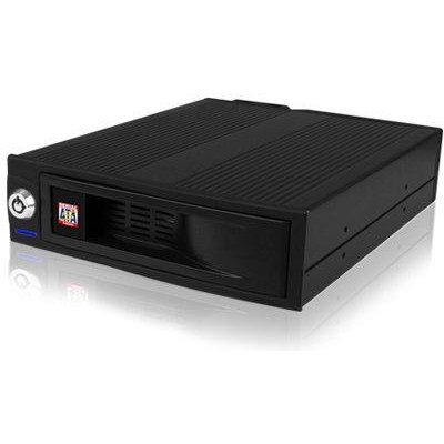 Suport mobil Icy Box 5,25' pentru HDD 3,5'' SATA, ventilator, negru