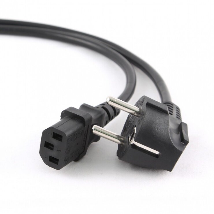 Cablu de alimentare Gembird 1.8m, intrare Shucko, iesire C13, 10A, certificare VDE, Negru