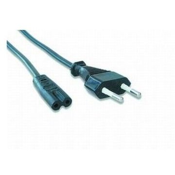 CABLU alimentare GEMBIRD casetofon, 1.8m, intrare Euro plug, iesire C7, bulk, black, PC-184/2