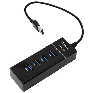HUB USB 3.0 extern, 4*USB,  Spacer SPH-332