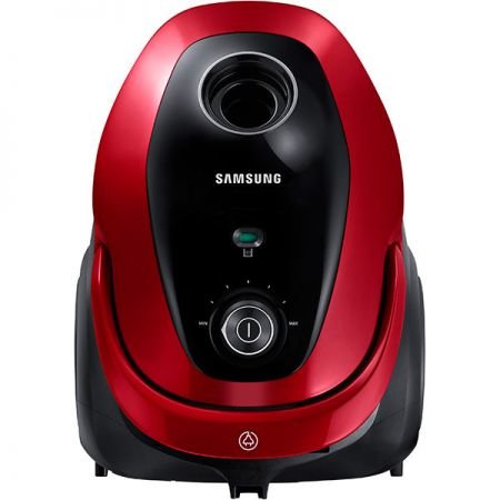 Aspirator cu sac Samsung VC07M25E0WR, 2.5 l, 750 W, Tub telescopic, Accesorii 2 in 1, Rosu