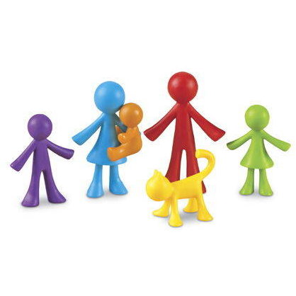 Set pentru sortat si numarat - Familia mea (72 piese)