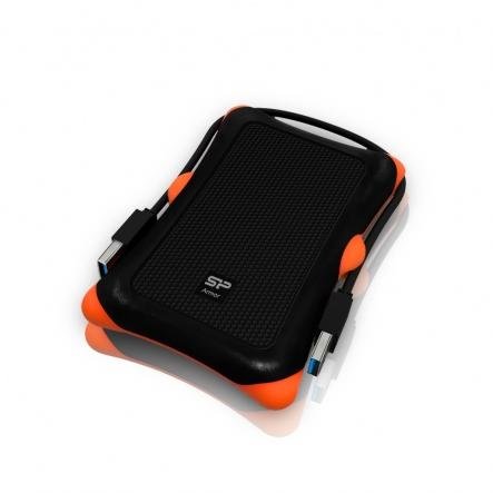 HDD extern portabil Silicon Power Armor A30 2TB, Anti-shock, USB 3.0, Negru